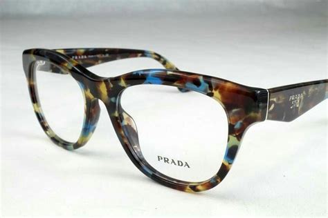 prada blue red and brown glasses